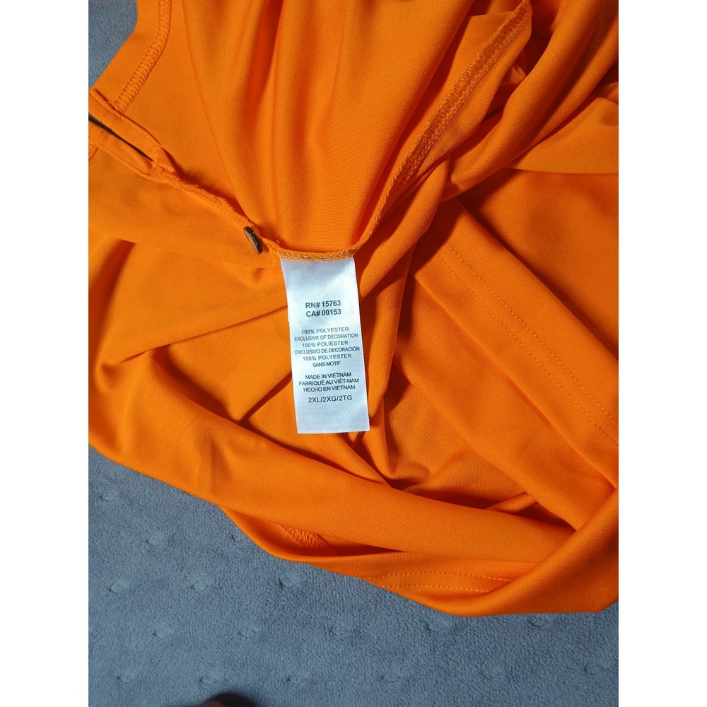 Champion Tennessee Volunteers Polo Shirt Mens 2XL Orange Power T Performance - Picture 7 of 7